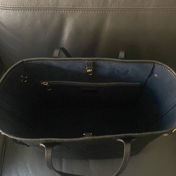 Louis Vuitton black leather neverfull MM - Picture 5 of 6